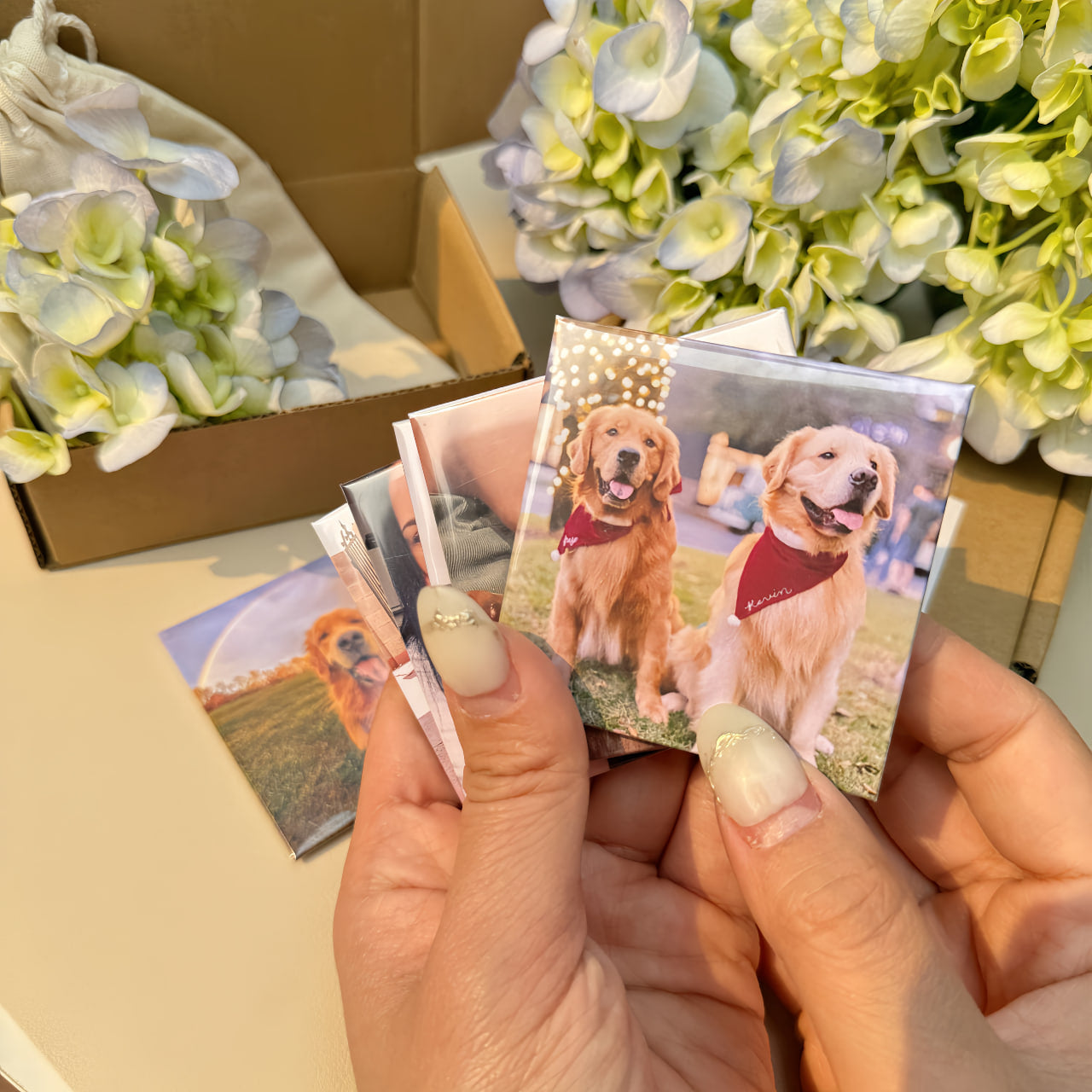 Personalized Pet Dog Cat Family Photo Fridge Magnets